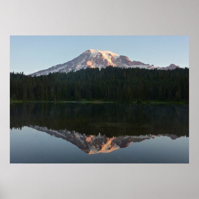 Mount Rainier reflektiert Sonnenaufgang I Poster (Vorne)