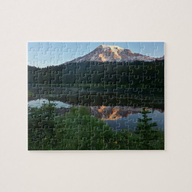 Mount Rainier reflektiert Sonnenaufgang II Puzzle (Horizontal)