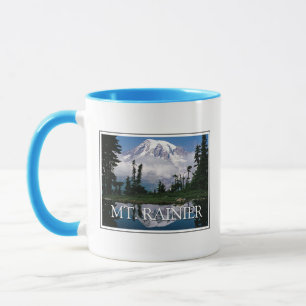 Mount Rainier   Reflektion in einem Bergteich Tasse