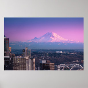 Mount Rainier Seattle Poster