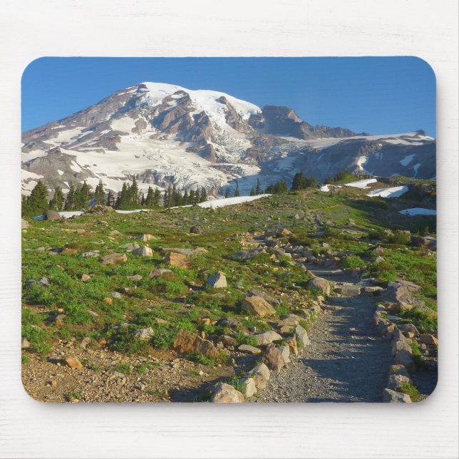 Mount Rainier Skyline Trail Aussicht Mousepad (Vorne)