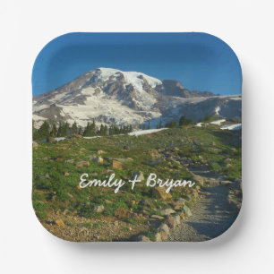 Mount Rainier Skyline Trail Aussicht Pappteller