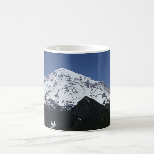 Mount Rainier Snowy Mountain Tasse (Mittel)