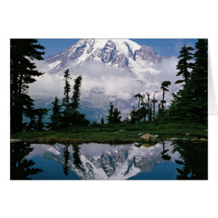 Mount Rainier spiegelt sich in einem Bergsee