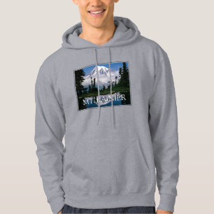 Mount Rainier Spiegelung in einem Bergteich Hoodie