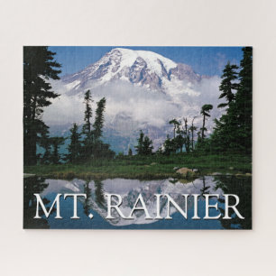 Mount Rainier Spiegelung in einem Bergteich Puzzle