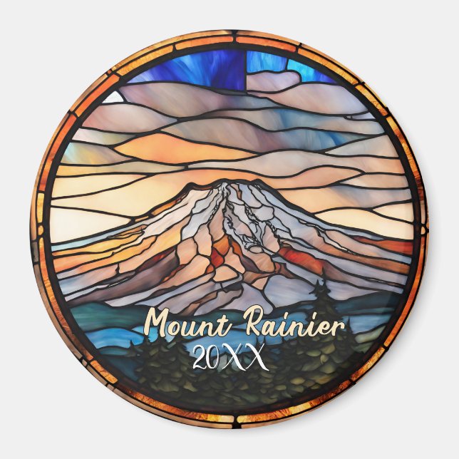 Mount Rainier Urlaubs-Souvenir  Magnet (Vorne)