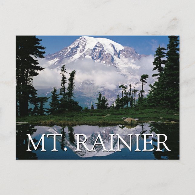 Mount Rainier | Vielen Dank Postkarte (Vorderseite)