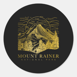 Mount Rainier Washington Berg Mt Klettern Gipfel Runder Aufkleber