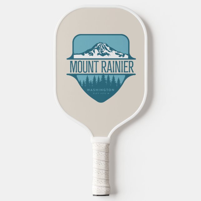 Mount Rainier Washington Bergkamm-Design Pickleball Schläger (Vorderseite)