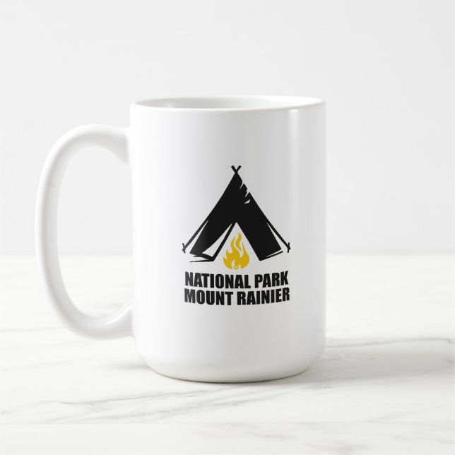 Mount Rainier - Washington Kaffeetasse (Links)