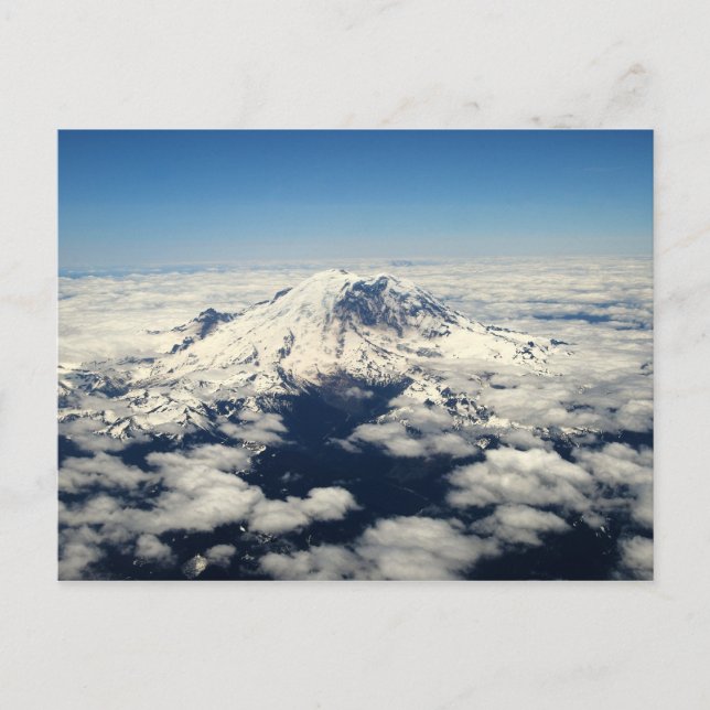 Mount Rainier, Washington, Luft View, Postcard Postkarte (Vorderseite)