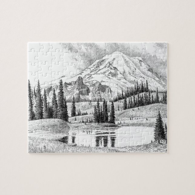 Mount Rainier, Washington Puzzle (Horizontal)