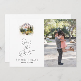 Mount Rainier Washington Save the Date