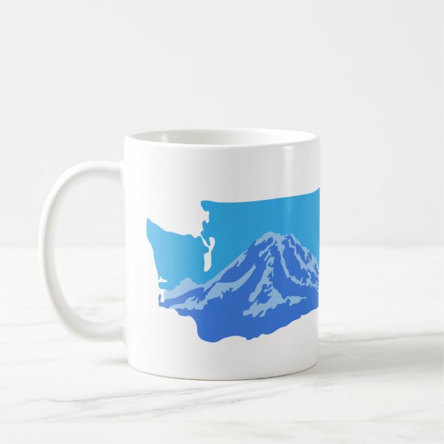 Mount Rainier Washington Tasse - Farbversion (Links)