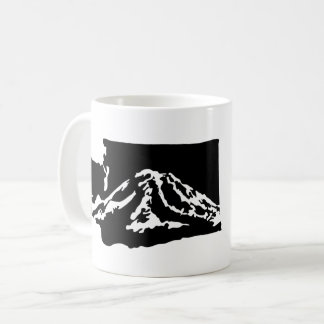 Mount Rainier Washington Tasse - Schwarze Fassung