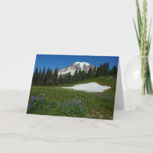 Mount Rainier, Wildblumen und Schnee Karte