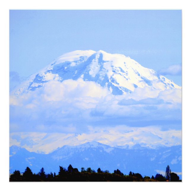 Mount Ranier Fotodruck (Vorne)