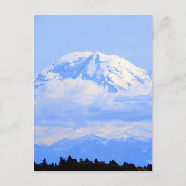 Mount Ranier Postkarte (Vorderseite)