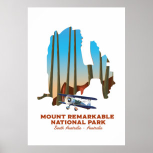 Mount Remarkable South Australia Reiseplakat Poster