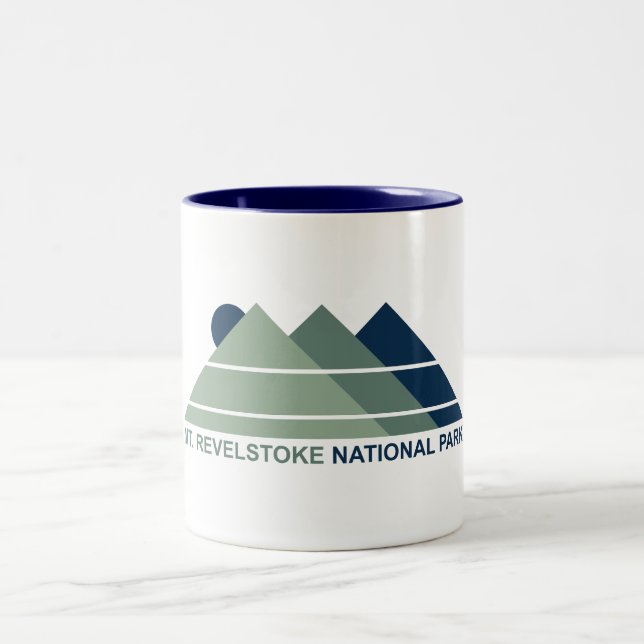 Mount Revelstok Nationalpark Berg Zweifarbige Tasse (Mittel)
