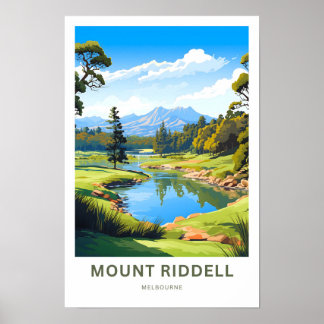 Mount Ridell Melbourne Travel Print Poster