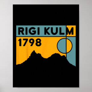 Mount Rigi Kulm Vierwaldstättersee Radfahren Wande Poster