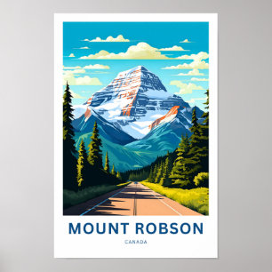 Mount Robson Canada Travel Print Poster