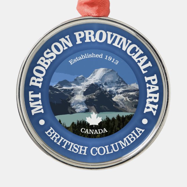 Mount Robson PP Ornament Aus Metall (Vorne)