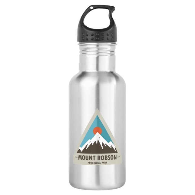 Mount Robson Provincial Park Edelstahlflasche (Vorderseite)