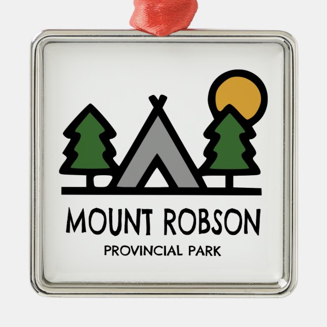 Mount Robson Provincial Park Ornament Aus Metall (Vorne)