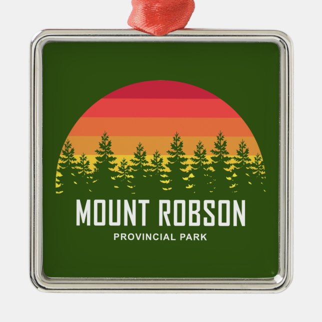 Mount Robson Provincial Park Ornament Aus Metall (Vorne)