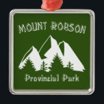 Mount Robson Provincial Park Ornament Aus Metall<br><div class="desc">Der Mount Robson Provincial Park,  der zweitälteste Park des Parksystems von British Columbia,  ist wirklich eines der Kronjuwelen der Welt. Der Berg,  für den der Park benannt ist,  bewacht den Eingang zum Western des Parks und ist der höchste Gipfel der kanadischen Rockies.</div>