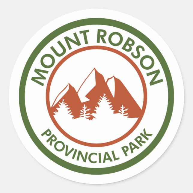 Mount Robson Provincial Park Runder Aufkleber (Vorderseite)