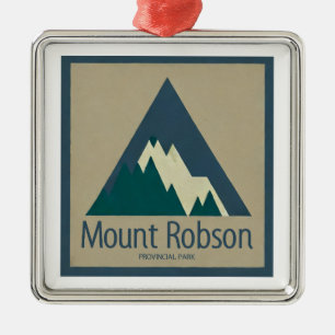 Mount Robson Provincial Park Rustic Ornament Aus Metall