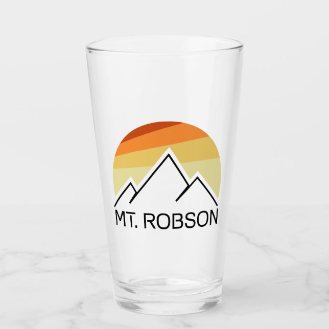 Mount Robson Retro Glas (Vorderseite)