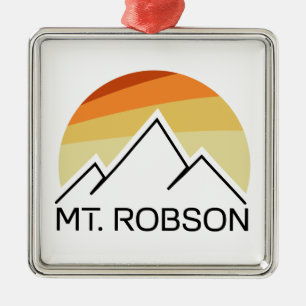 Mount Robson Retro Ornament Aus Metall