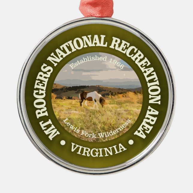Mount Rogers NRA Ornament Aus Metall (Vorne)