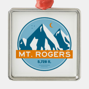 Mount Rogers Virginia Stars Moon Ornament Aus Metall