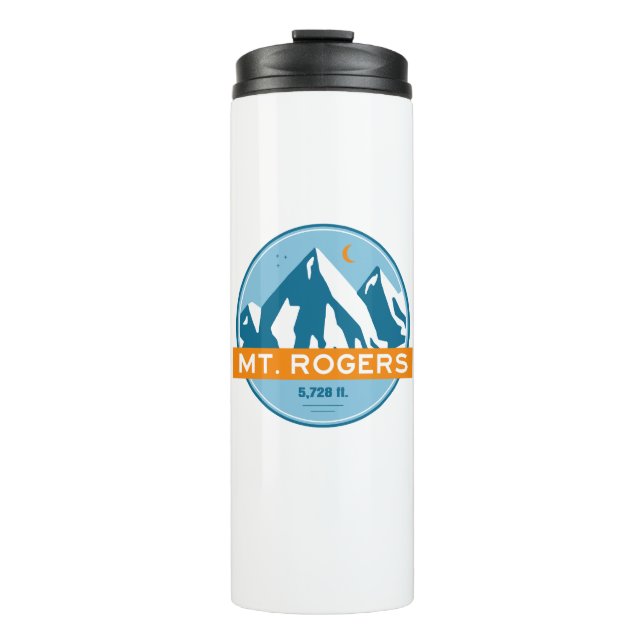 Mount Rogers Virginia Stars Moon Thermosbecher (Vorderseite)