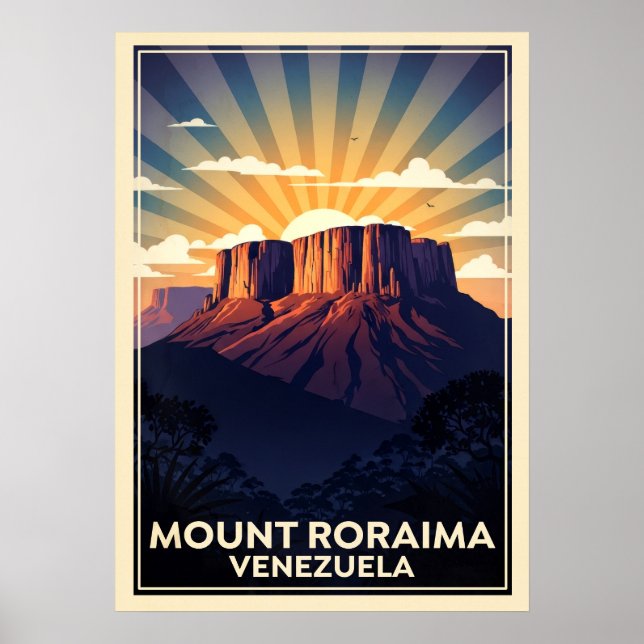 Mount Roraima Venezuela V03 Poster (Vorne)