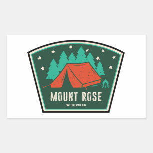 Mount Rose Wilderness Nevada Camping Rechteckiger Aufkleber