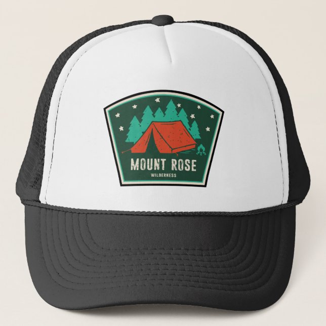 Mount Rose Wilderness Nevada Camping Truckerkappe (Vorderseite)