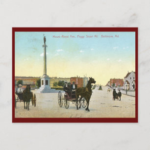 Mount Royal Ave., Baltimore Vintage Postkarte