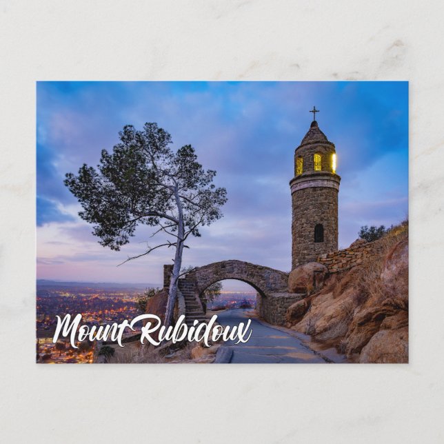 Mount Rubidoux Park, Riverside, Kalifornien Postkarte (Vorderseite)