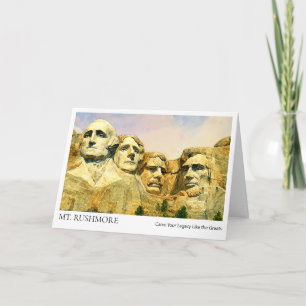 Mount Rushmore-Abschlusskarte – Benutzerdefinierte Karte