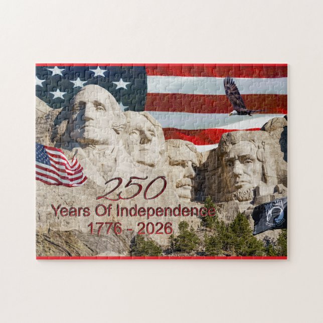 Mount Rushmore Amerika 250 Puzzle (Horizontal)