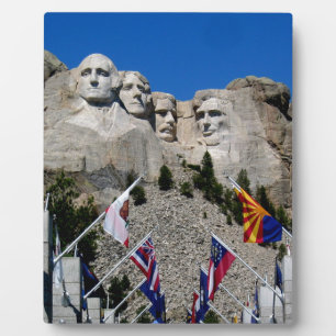 Mount Rushmore Customizable Photo Souvenir Fotoplatte