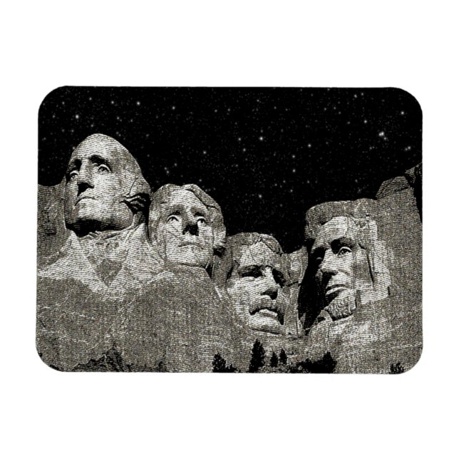 Mount Rushmore, die amerikanischen Präsidenten, Magnet (Horizontal)