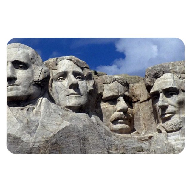 Mount Rushmore Flexibleres Magnet (Horizontal)